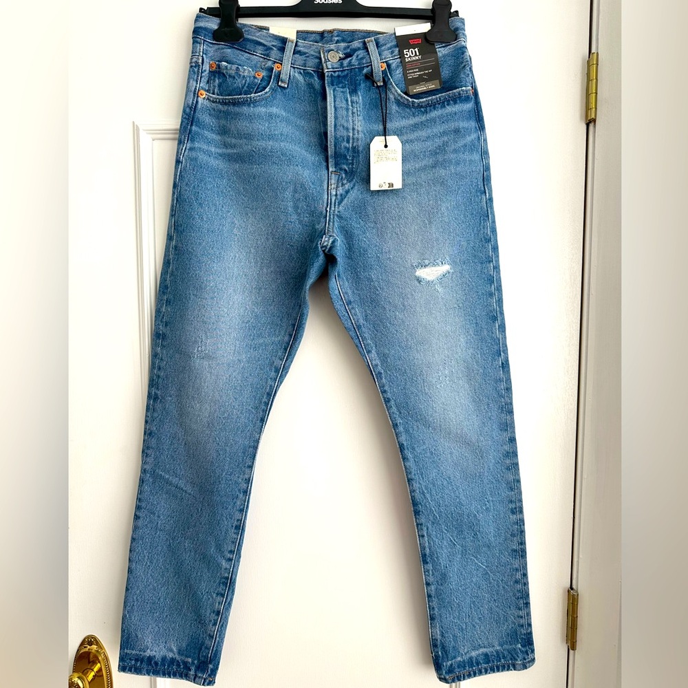 NWT LEVIS 501 Jeans 28x28 100% Cotton